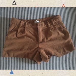 Mustard colored shorts